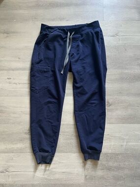 Figs Navy Drawstring Joggers Scrub Pants